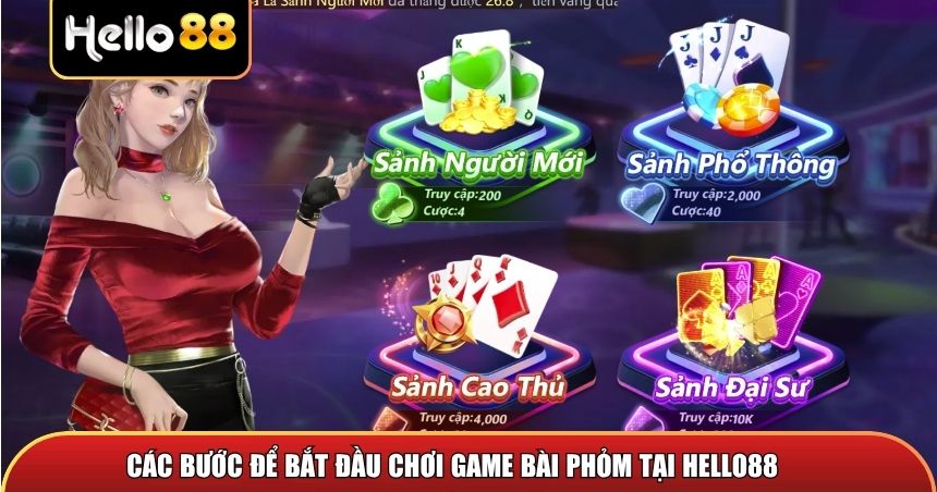 Game Bài Phỏm – Trải Nghiệm Game Bài Đấu Trí Huyền Thoại 3 Các bước để bắt đầu chơi game bài phỏm tại Hello88