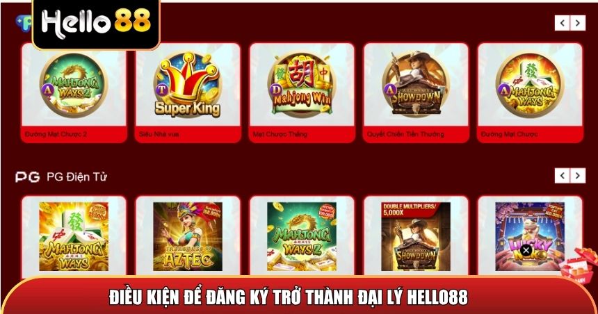 Điều kiện để đăng ký trở thành đại lý Hello88